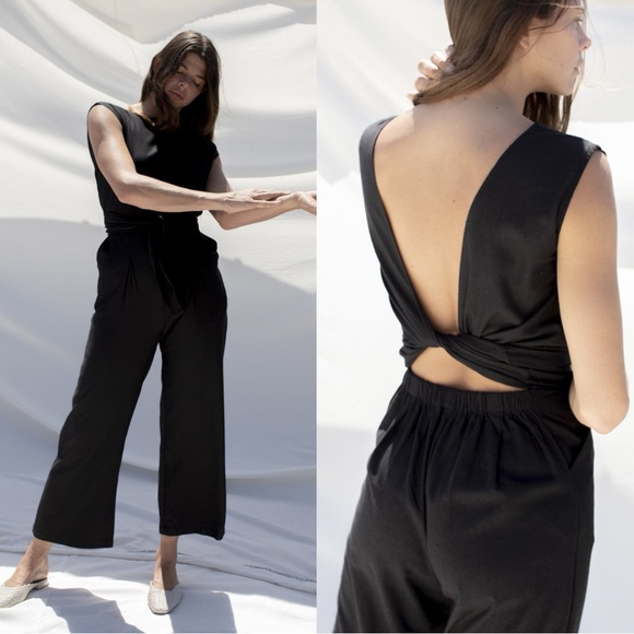 OZMA Pants - OZMA CALIFORNIA Matador Raw Silk Romper